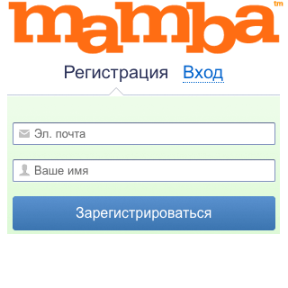 Mamba регистрация анкеты
